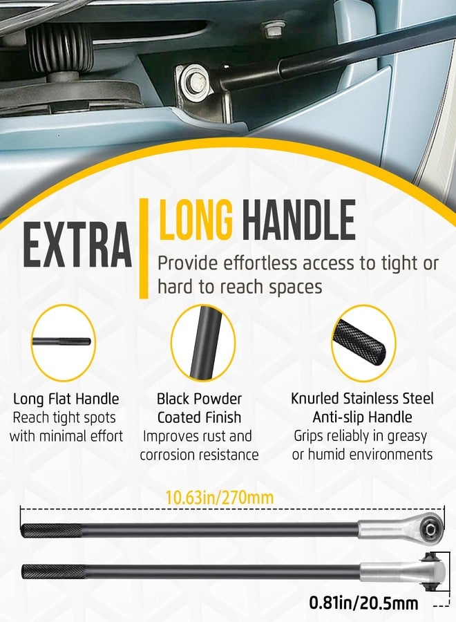 Krenlory 14540 Headlight Adjusting Ratchet Wrench for Ford, 4MM Hex Tool for Headlight Adjustment Screw - Image 4