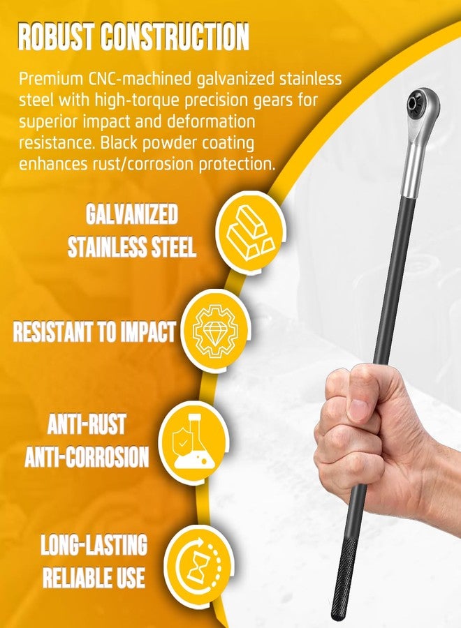 Krenlory 14540 Headlight Adjusting Ratchet Wrench for Ford, 4MM Hex Tool for Headlight Adjustment Screw - Image 5