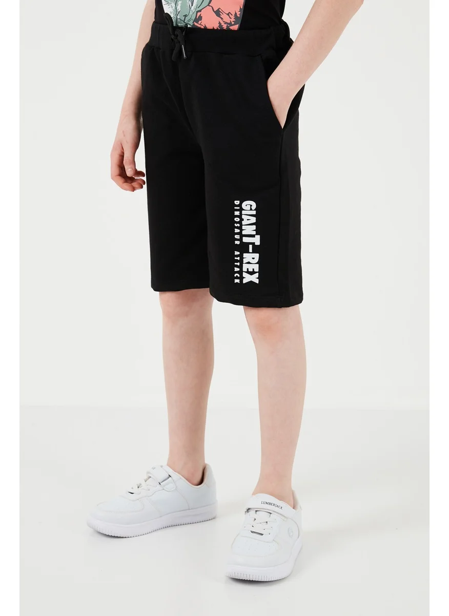 Lela Cotton Regular Fit Crew Neck Top and Bottom Set with Shorts Boy's Suit 6212018