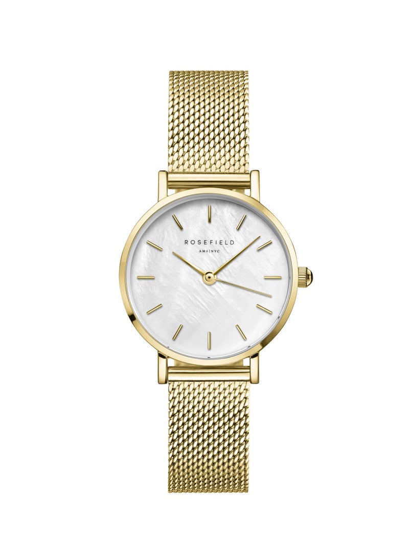 روزفيلد ساعة يد روزفيلد سمول إديت سمول إديت وايت موب ذهبي مشبك للنساء - Image 1