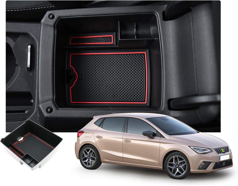 QASULER Car Armrest Storage Box for Ibiza and Arona - Image 5