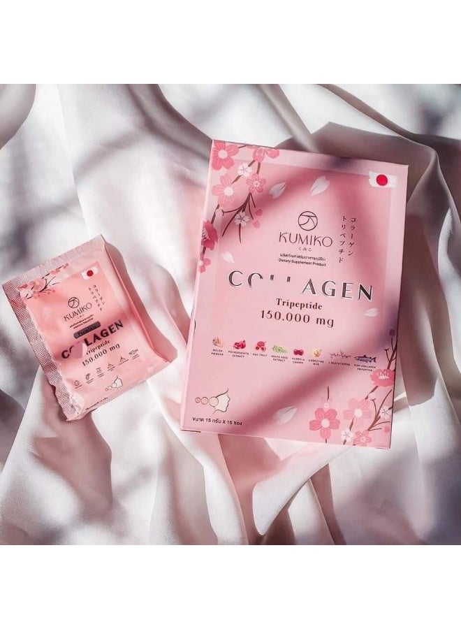 Kumiko Japanese Collagen Supplement 150000mg | Glutathione + Q10 + Antioxidants | Glow Drink for Smooth, Youthful Skin - Image 3