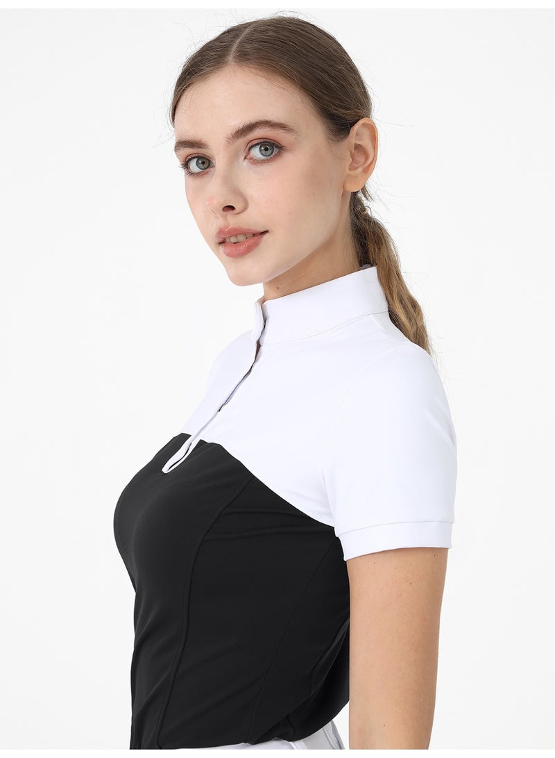 general Equestrian T-Shirts Women Riding Horse Clothes Short Sleeve Show Top - Image 4