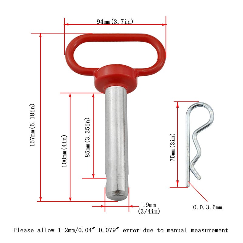 NRC&XRC Clevis Pin with Red Handle - Image 2