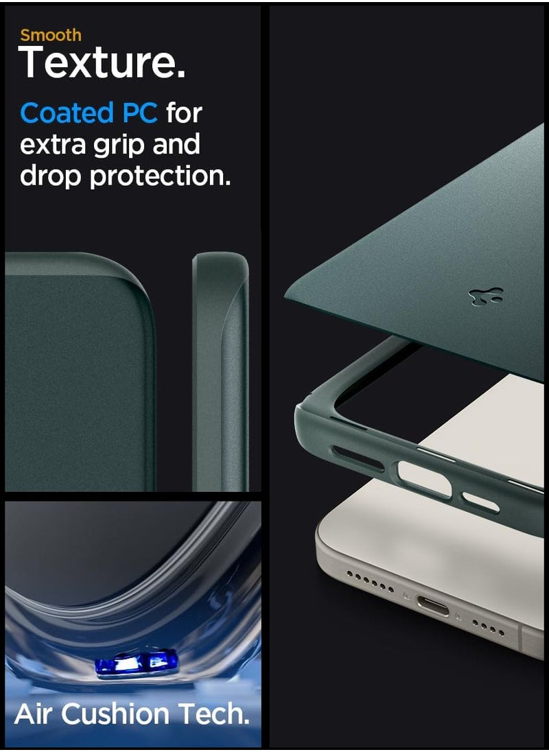 Spigen Thin Fit for iPhone 15 Pro Case Cover - Abyss Green  - Image 4