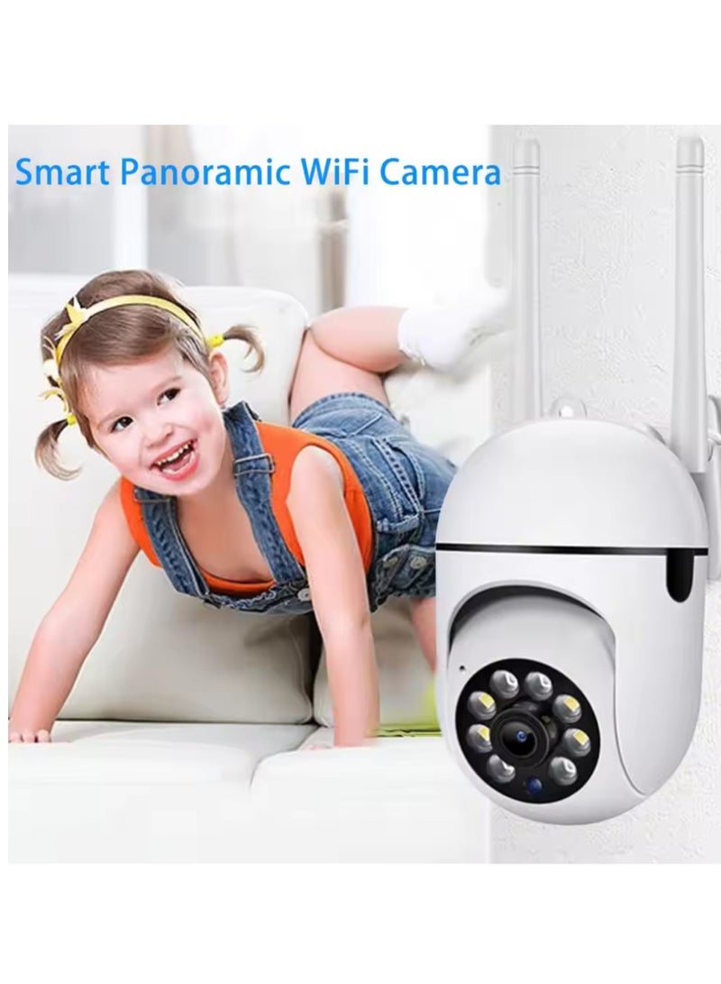 Raxoom Wi-Fi Camera, 1920x1080 FHD, 355° Rotation, Night Vision, Motion Detection & Two-Way Audio, Smart Security Camera for Home, Office, Baby Monitor, Compatible with Smartphone - Image 1