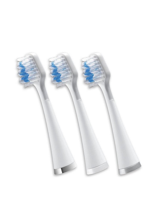 Waterpik - Waterpik Triple Sonic Tooth Brush Heads Replacement, Complete Care, STRB-3WW, 3 Count (Pack of 1), White - Image 1