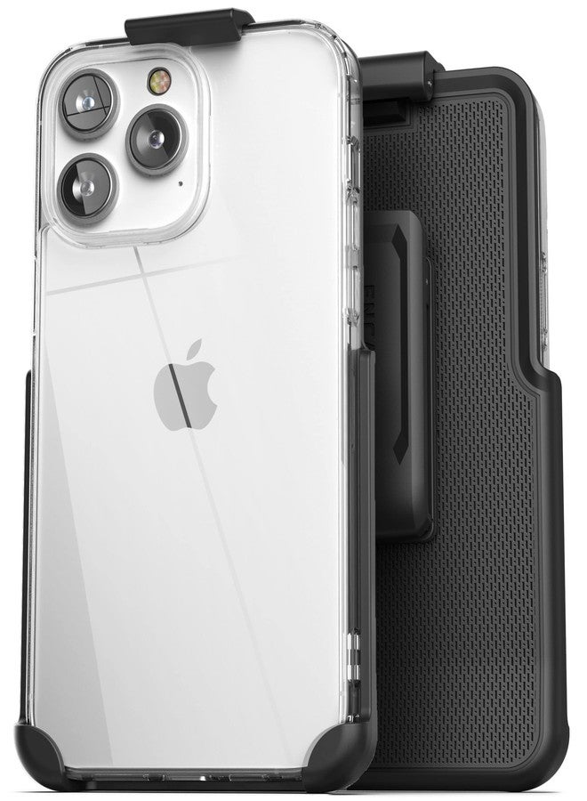Encased iPhone 14 PRO Case with Belt Clip Holster (Clear Case with Phone Holder) - Image 1