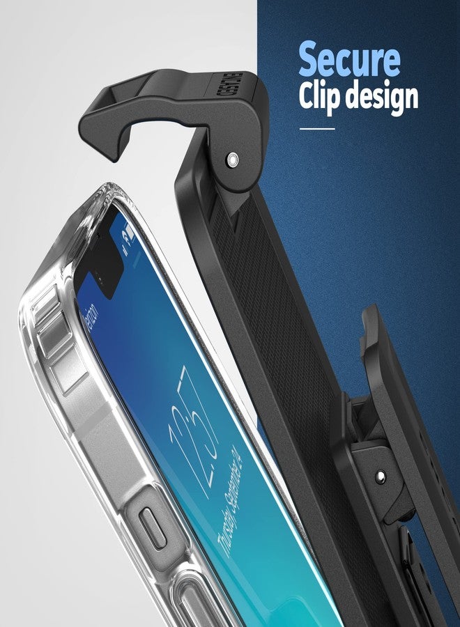 Encased iPhone 14 PRO Case with Belt Clip Holster (Clear Case with Phone Holder) - Image 3