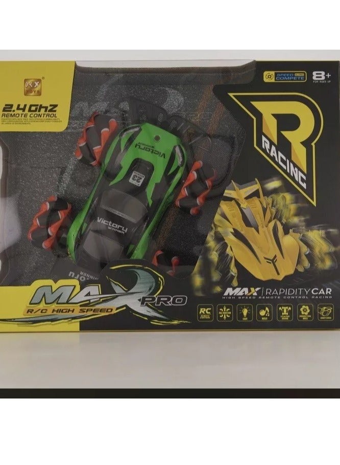 ماكس برو عربية شحن للأطفال متعددة الألوان بخمس اتجاهات – ريموت كنترول بسرعة عالية مع دوران 360° وأضواء وموسيقى - Image 1