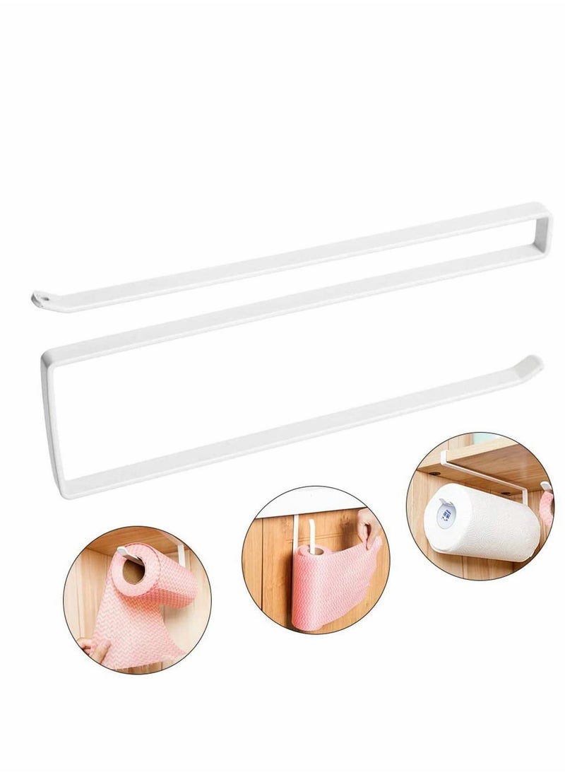 Generic - Kitchen Paper Roll Holder and Towel Rack Storage Organizer for Cabinets and Countertops, Under-Cabinet Dispenser for Napkins and Kitchen Rolls - Image 1
