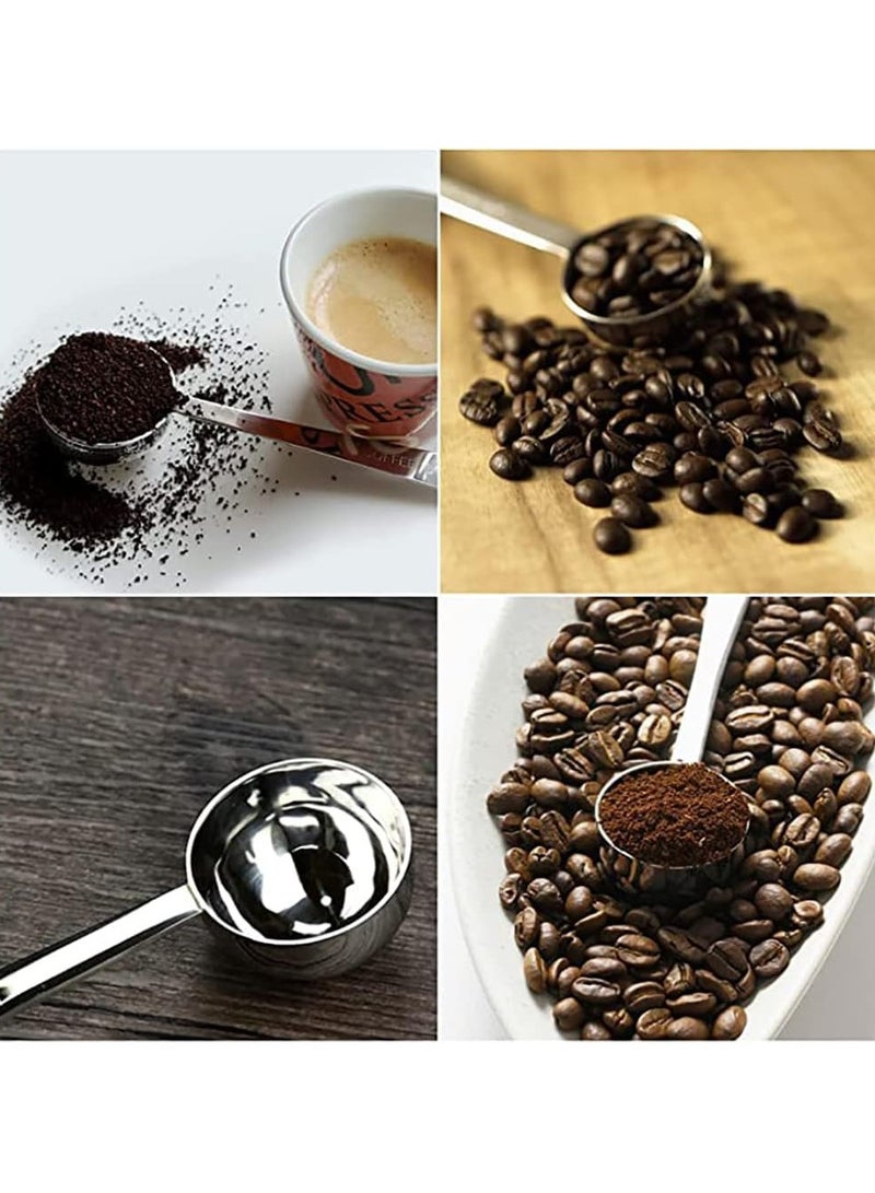 2 PCS Coffee Scoop 304 Stainless Steel Spoon with Long Handle for Home Great Measuring Coffee, Tea, Protein Powder, Instant Drinks  - Image 3