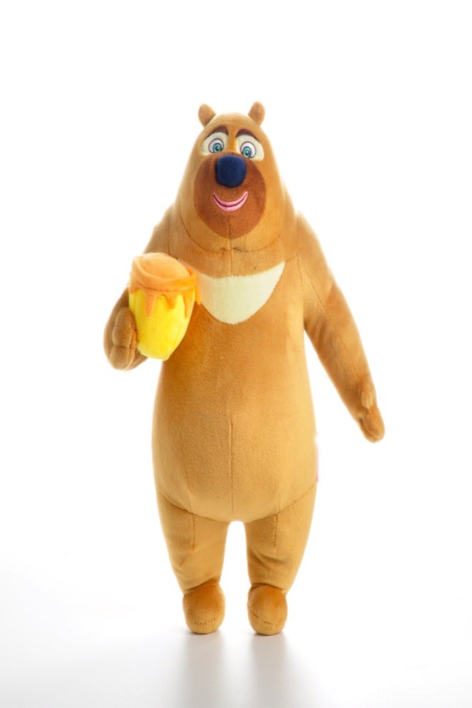 general Boonie Bears Bear Two Standing Plush Toy with Honey Jar A Popular Symbolic Delight