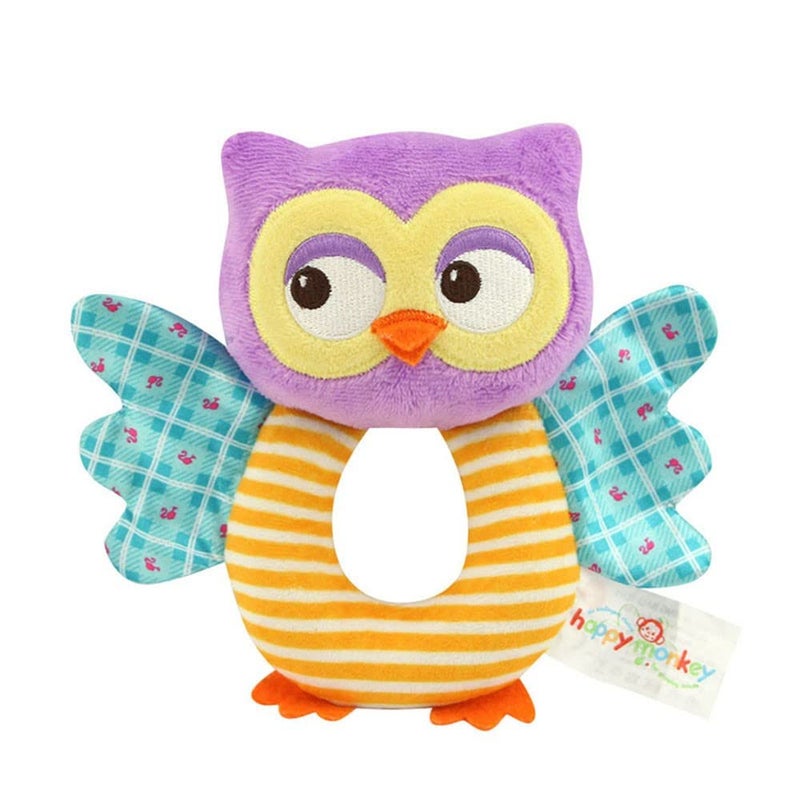 teytoy Owl Soft Rattle Toy for Over 0 Months - Image 1