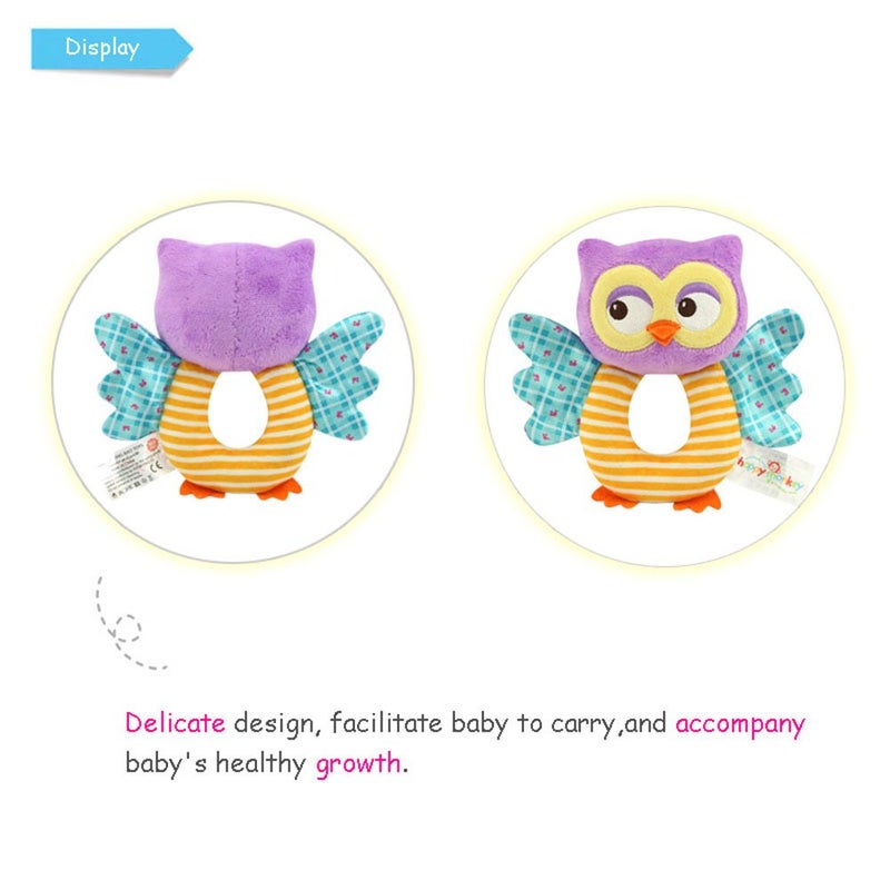 teytoy Owl Soft Rattle Toy for Over 0 Months - Image 4