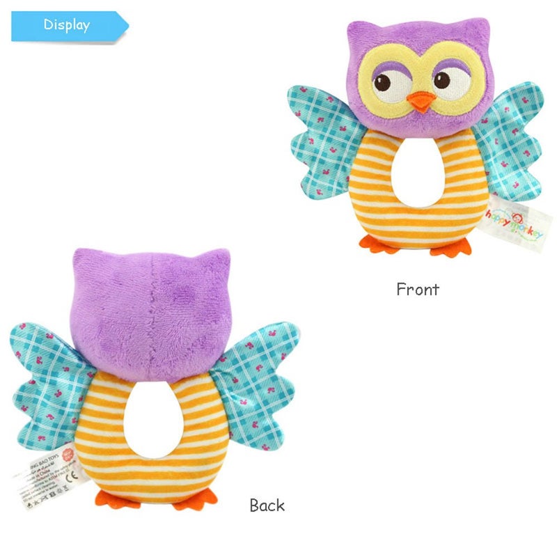 teytoy Owl Soft Rattle Toy for Over 0 Months - Image 3