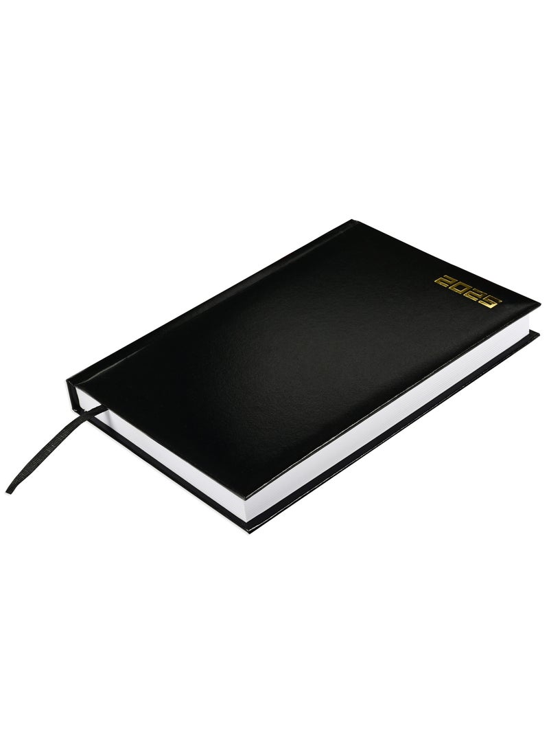 FIS Fis  2025  Russian Diary (Russian/English), A5 Vinyl, 1 Side Padded, Black -FSDIRU0125BK  - Image 1