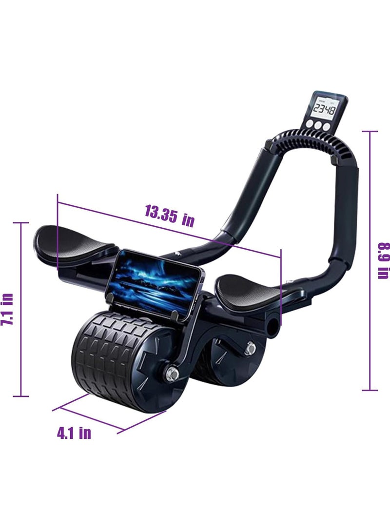 Rock Pow 2023 New with timer Ab Abdominal Exercise Roller Elbow Support, abs roller wheel core exercise equipment, Automatic Rebound Abdominal Wheel - Image 5