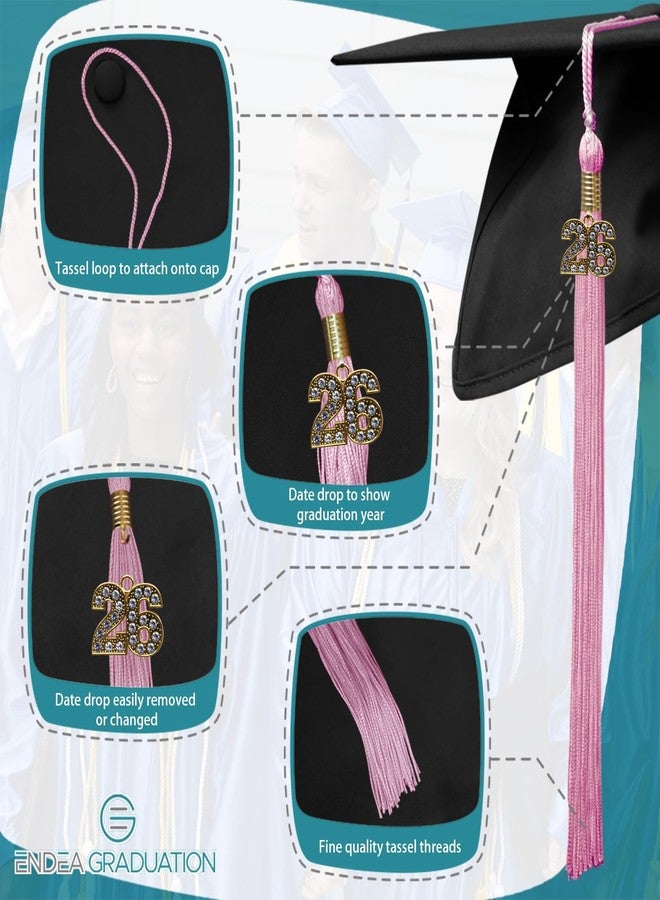 Endea Graduation Single Color Tassel with Gold Bling Charm (Pink, 2026) - Image 3