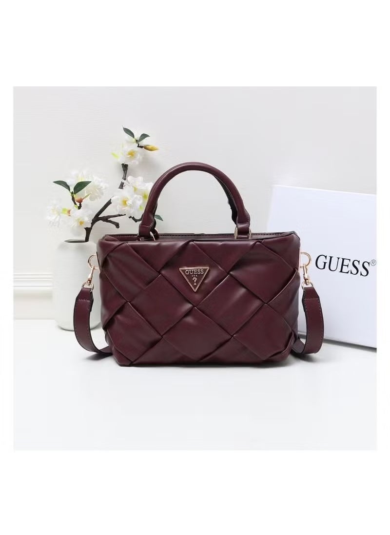 GUESS Women's Woven Fashion Crossbody Shoulder Bag Handbag 29Ã10Ã17cm 