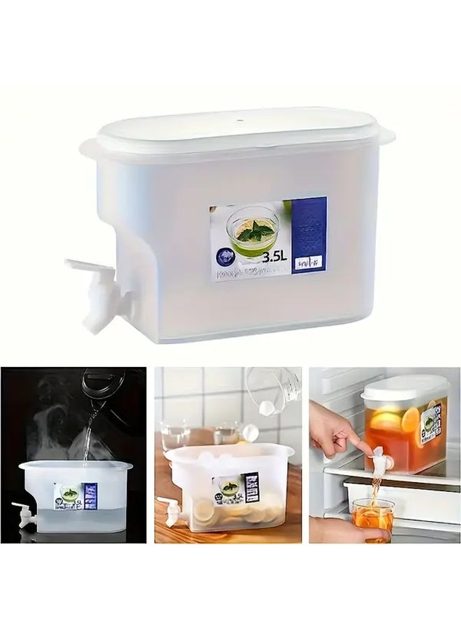 3 5L Large Capacity Beverage Dispenser With Spill Proof Lid Easy Pour Spout - Image 2