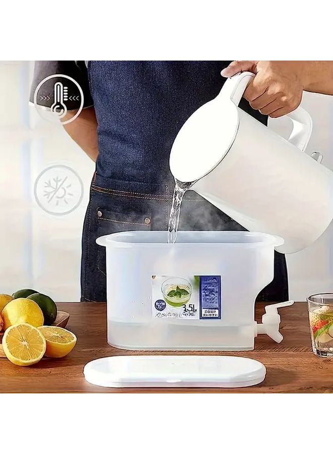 3 5L Large Capacity Beverage Dispenser With Spill Proof Lid Easy Pour Spout - Image 5