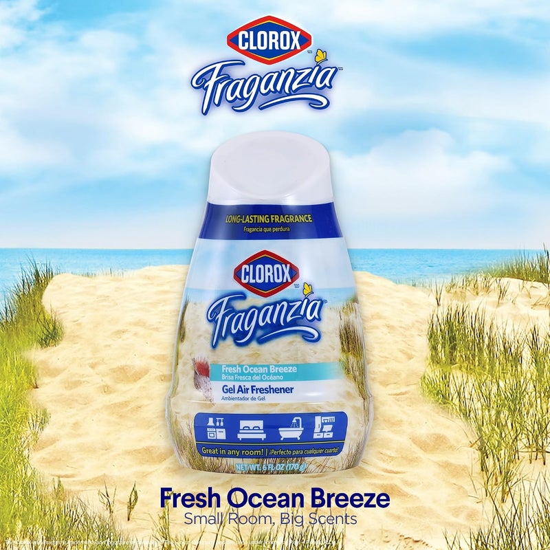 Clorox Fraganzia Gel Air Freshener Cone - Fresh Ocean Breeze, 6oz - Image 4