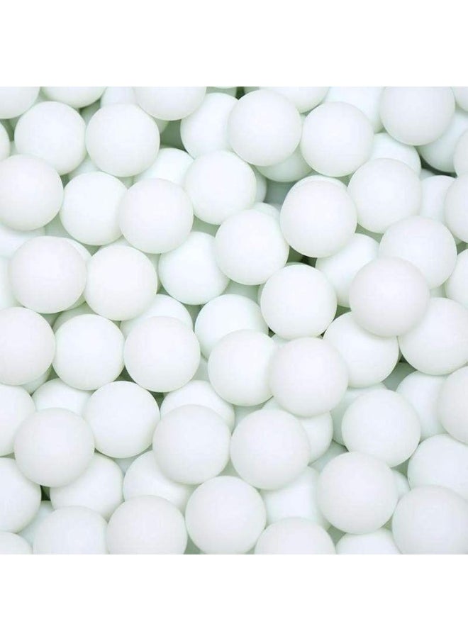 PMLAND PMLAND 144 Washable Plastic Pong Balls Bulk for Carnival Pool Games Party Decoration Craft Project White Color 38mm  - Image 2