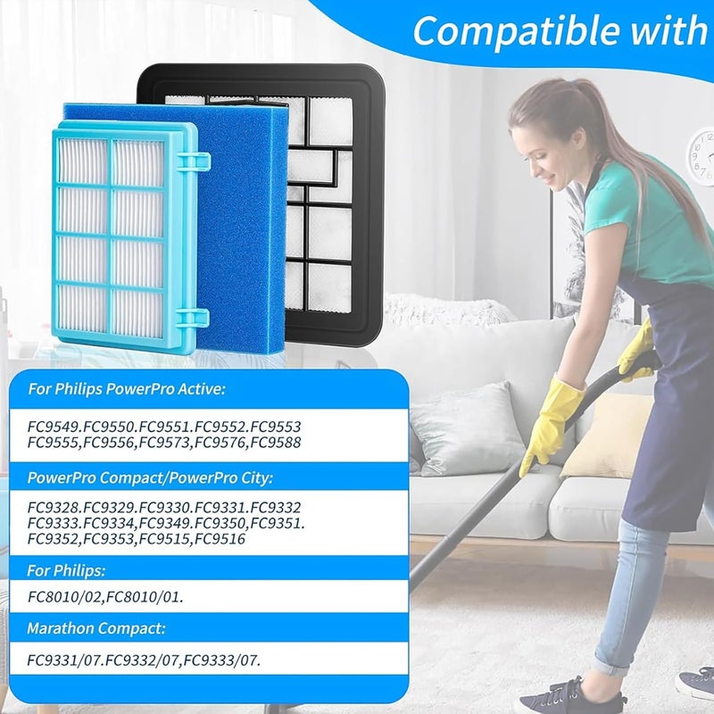 ToolHouse 3 Pack Replacement Filters, Compatible with Philips Air Purifier, Washable Vacuum Cleaner Filter Cartridges Replacement Parts, Replacement Vacuum Filter, for FC9331, FC9332, Vacuum Cleaner - Image 5