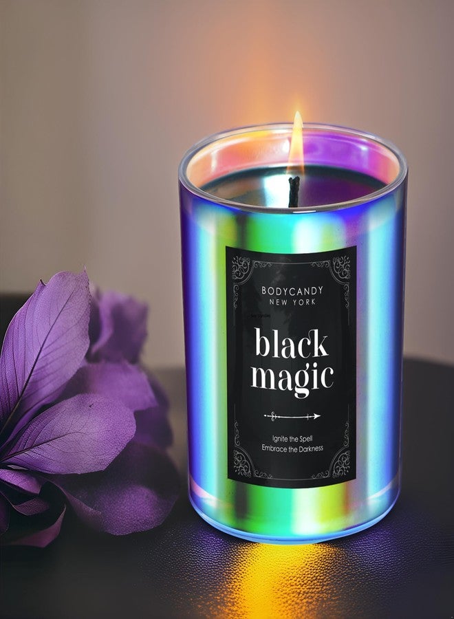 Body Candy BCNY Black Magic Candle – Cool Spiritual Scented Black Candle Enchantment, Scented Aromatherapy Soy Candles Gifts for Men Women – Transform Your Home with Mystical Ambiance – Handcrafted in USA - Image 3