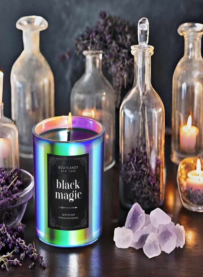 Body Candy BCNY Black Magic Candle – Cool Spiritual Scented Black Candle Enchantment, Scented Aromatherapy Soy Candles Gifts for Men Women – Transform Your Home with Mystical Ambiance – Handcrafted in USA - Image 2