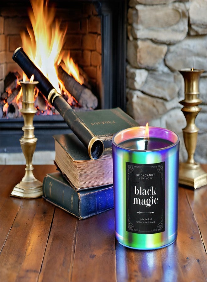 Body Candy BCNY Black Magic Candle – Cool Spiritual Scented Black Candle Enchantment, Scented Aromatherapy Soy Candles Gifts for Men Women – Transform Your Home with Mystical Ambiance – Handcrafted in USA - Image 4