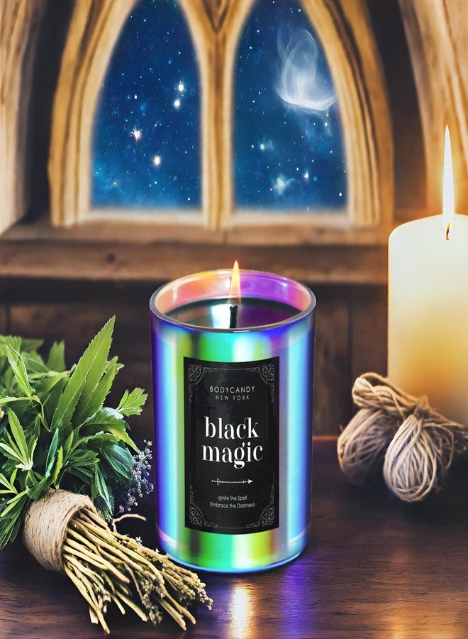 Body Candy BCNY Black Magic Candle – Cool Spiritual Scented Black Candle Enchantment, Scented Aromatherapy Soy Candles Gifts for Men Women – Transform Your Home with Mystical Ambiance – Handcrafted in USA - Image 5