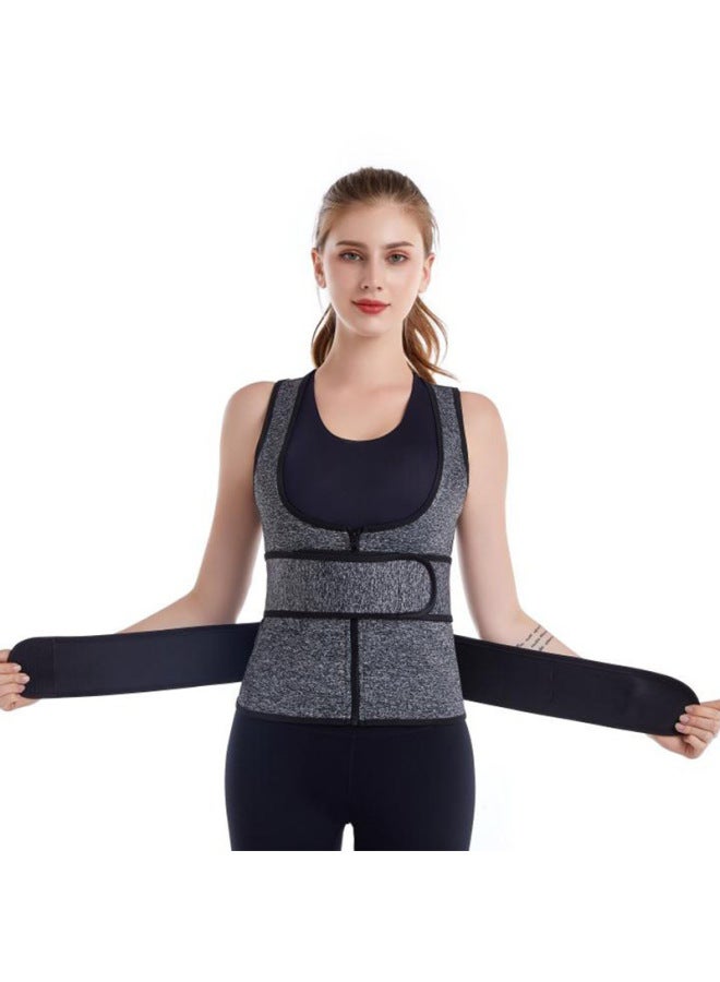 Double Waist Support Belt Men's Waist Support Artifact Warm Vest Back Support Lumbar Spine Belly Shaping Belt Women's Body Shaping Clothes