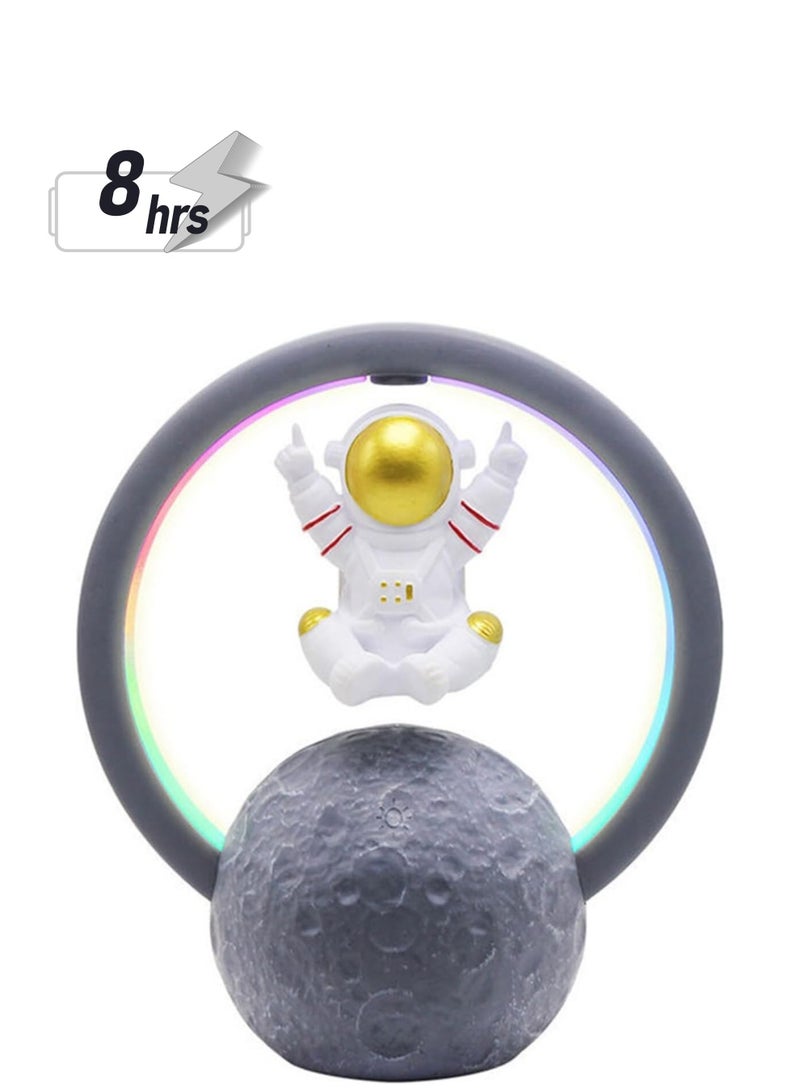 متحدث مغناطيسي عائم بلوتوث 5.0، دوران 360 درجة، 7 ألوان، أدوات تقنية عائمة رائعة، بطارية ليثيوم قابلة لإعادة الشحن بسعة 1200 مللي أمبير، نقل أسرع، لتزيين المنزل أو المكتب (عبوة واحدة) - Image 1