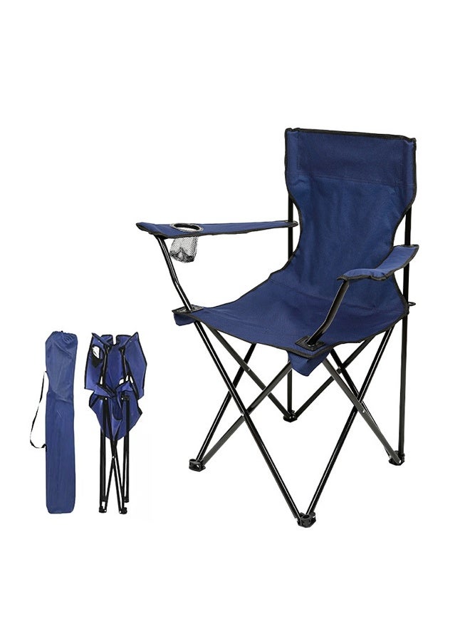 غاز كرسي تخييم قابل للطي محمول - كرسي صيد خارجي، 5 ألوان، خفيف الوزن، سعة 120 كجم، حامل أكواب - Image 1