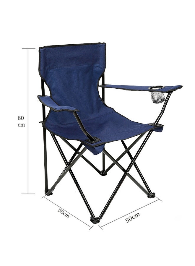 غاز كرسي تخييم قابل للطي محمول - كرسي صيد خارجي، 5 ألوان، خفيف الوزن، سعة 120 كجم، حامل أكواب - Image 2