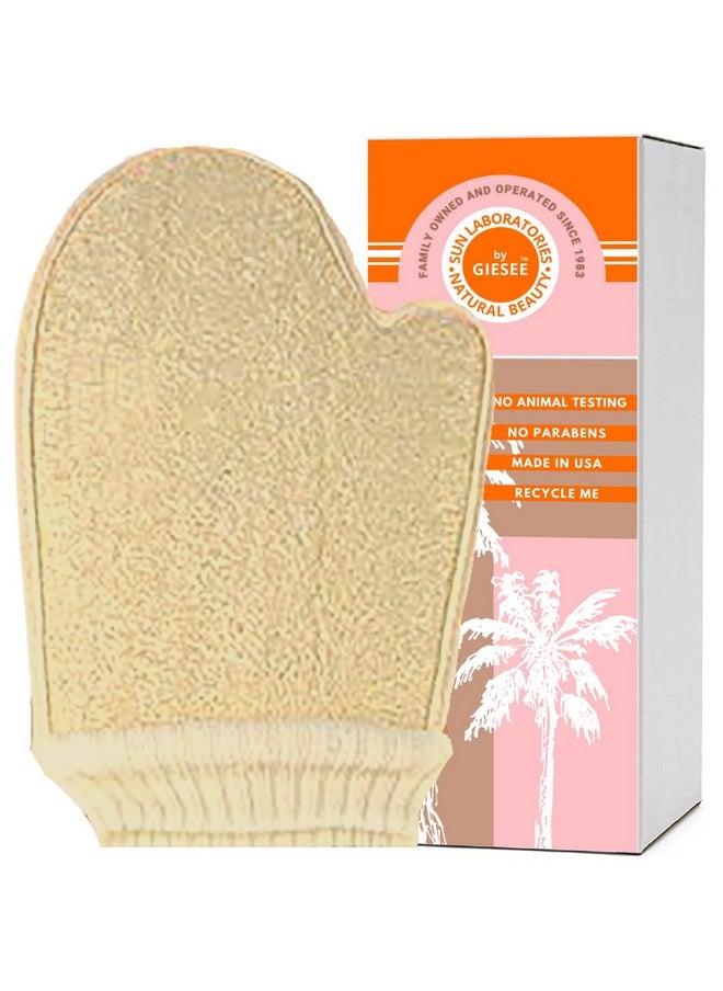Sun Laboratories by Giesee Loofah Sponge Scrubber/Shower Loofah/Loofah Mitt With Terry Cloth Backing Bungie Collar & Thumb  - Image 2