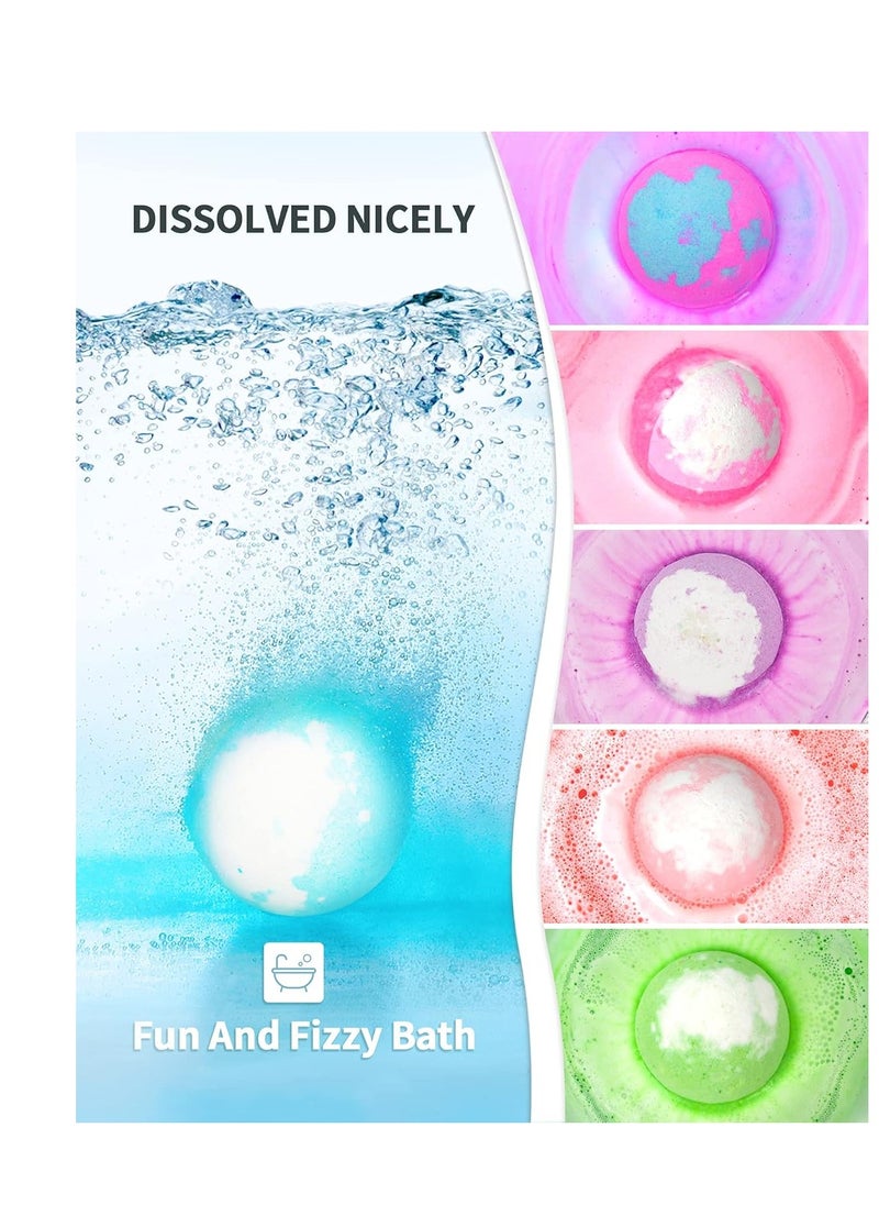 SHARLOVY - Light Up Bath Bombs with Surprise Inside, 4.23 oz Natural Bath Bombs Gift Set 6 with Essential Oils, Magnesium Large Bath Bombs for Women Relaxing Spa Bath Skin Moisturize Gifts for Women - Image 1