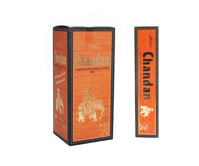 CHANDAN PURE MYSORE SANDAL MILD INCENSE STICKS 12 UNITS X 15 STICKS BROWN11 X 97 X 25 CM