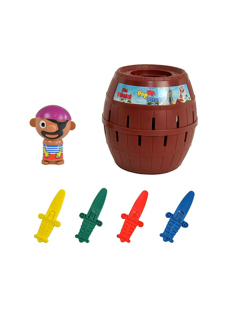 Tomy Play To Learn Pop-Up Pirate Barrel Toy with Ejection Mechanism 16x16x16cm Fun Family Game for Kids and Adults Indoor Outdoor Play - Image 3
