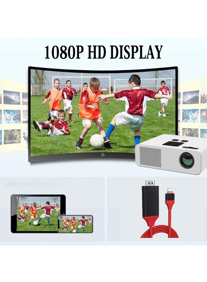 【Apple MFi Certified】 Lightning to HDMI Adapter for Phone to TV Compatible with iPhone 14/13/12/11/X/8/ iPad Sync Screen Connector Directly Connect on HDTV/Monitor/Projector NO Need Power Supply - Image 4