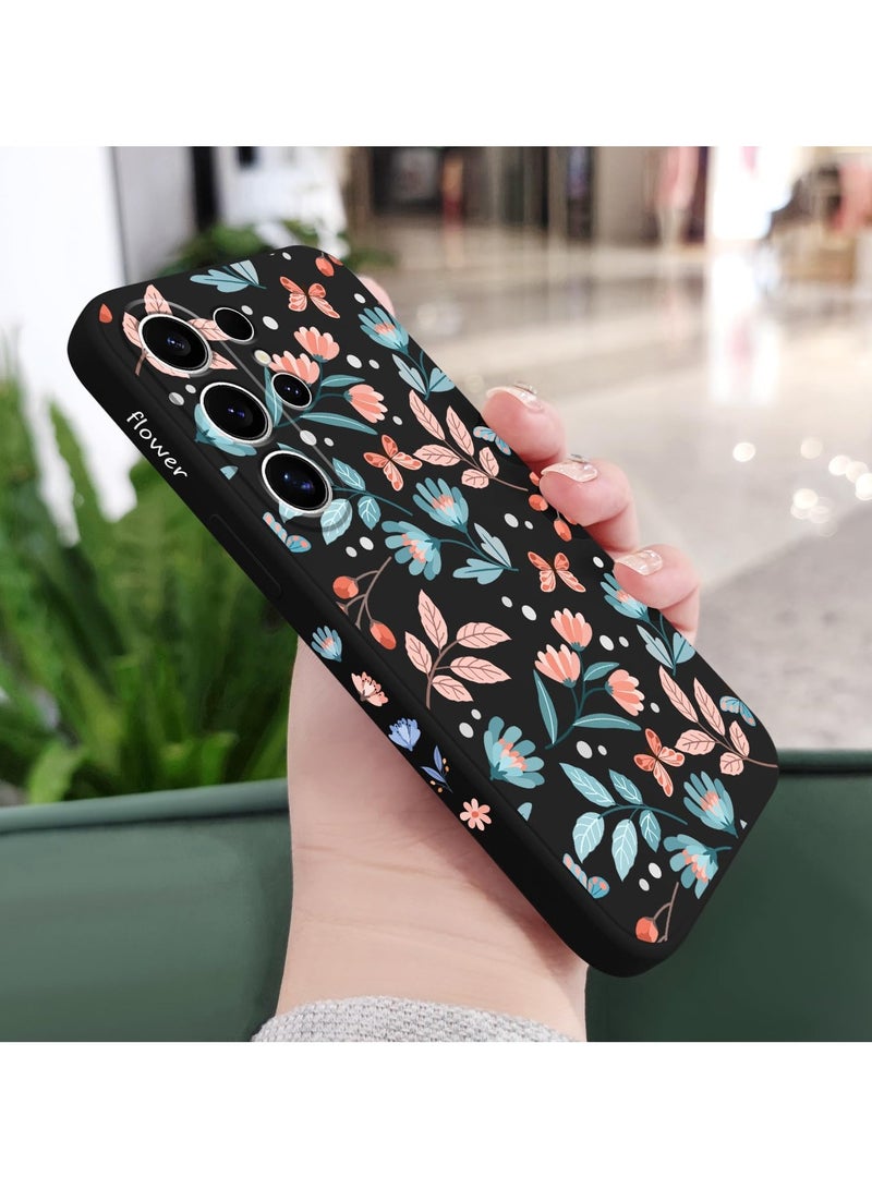 for Samsung Galaxy S25 Ultra Case, Creative Patterns Slim Non Slip Lightweight Phone Cover for Galaxy S25 Ultra 6.9 inch, Leaf Black - Image 3