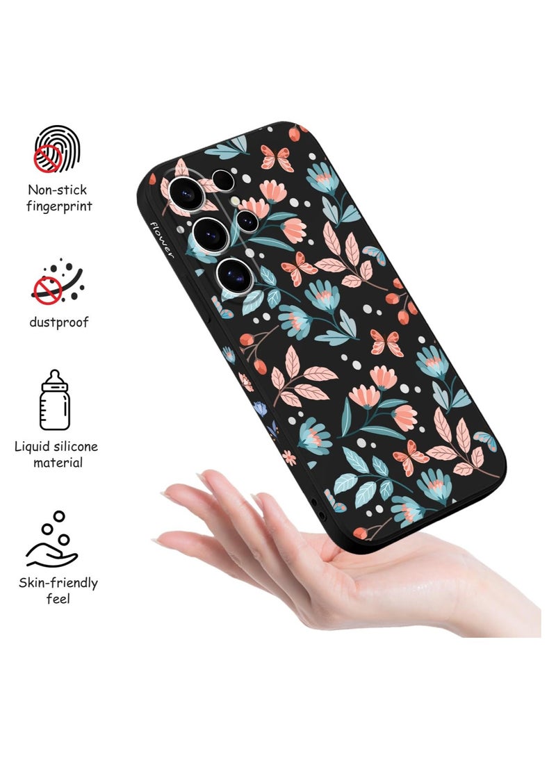 for Samsung Galaxy S25 Ultra Case, Creative Patterns Slim Non Slip Lightweight Phone Cover for Galaxy S25 Ultra 6.9 inch, Leaf Black - Image 5