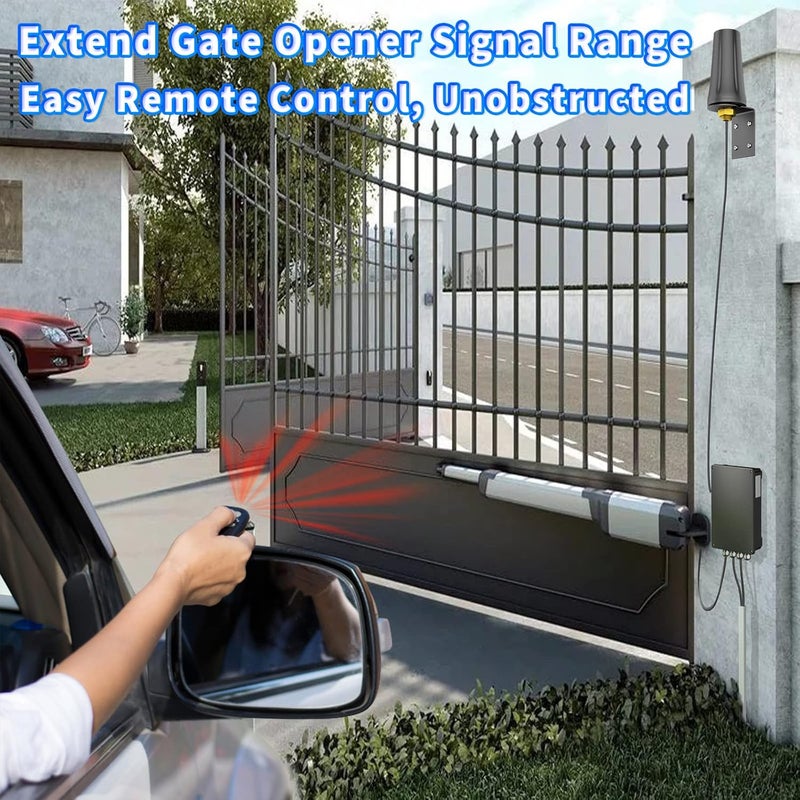 BINGFU Garage Door Gate Opener Antenna for GTO Mighty Mule MM371W MM372W MM571W MM572W MMS100 LiftMaster Ghost Controls Multicode Automatic Gate Opener F Type/SMA/RP-SMA Antenna Extender - Image 4