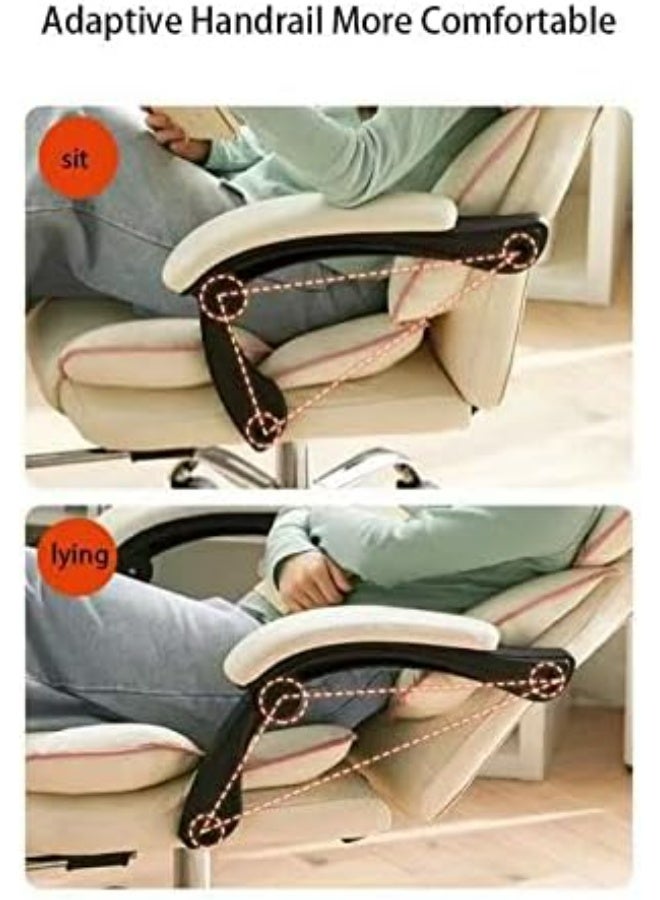 Generic Gaming Office Chair High Back Ergonomic Desk Computer Chair with Lumbar Support Retractable Footrest Adjustable Swivel and Arm-Rest  - Image 3