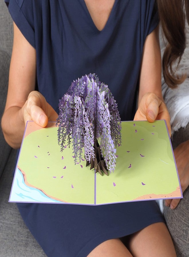 Paper Love 3D Wisteria Tree Pop Up Mother's Day Card, Gift for Mothers Day, Birthday, Wedding, Anniversary, Thank You, Get Well, All Occasion - 5" x 7" Cover - Includes Envelope and Note Tag - Image 5