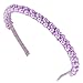 Hapdoo Purple Pearl Headbands for Women Girls Cute Lavender Beads Headband with Faux Pearl for Wedding Bride Fashion Beaded Bling Hairbands Hair Hoop Accessories for Birthday - Image 2