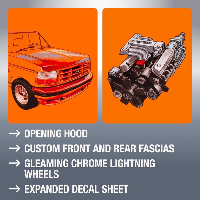 AMT طقم نموذج سيارة AMT 1994 فورد F150 لايتنينغ بيك أب 2T 125 مقياس - Image 3