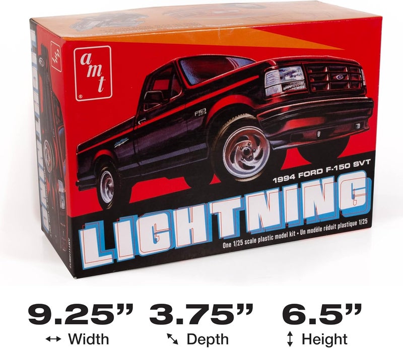 AMT طقم نموذج سيارة AMT 1994 فورد F150 لايتنينغ بيك أب 2T 125 مقياس - Image 5
